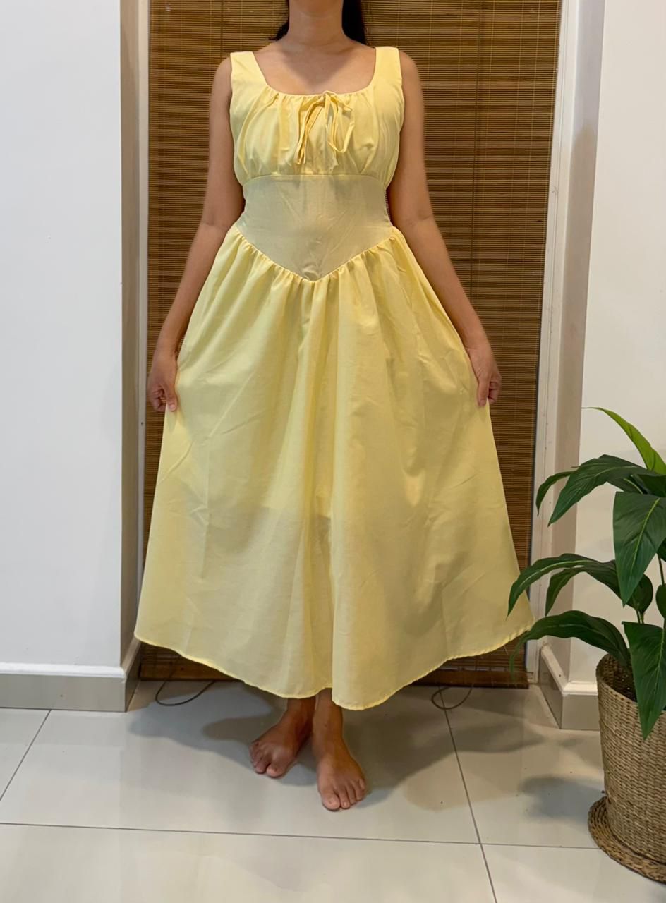 Puff Sleeve Gathered Tiered Long Dress - Image 4